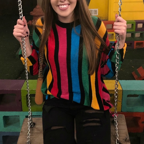 Show Me Your MuMu Sweaters - Show Me Your MuMu Rainbow Sweater